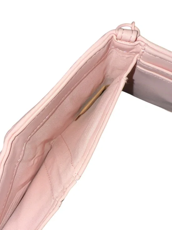 Betsey Johnson Pink Quilted Heart Card Case Wallet NWOT - Picture 7 of 9